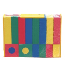 Activity Blocks, Assorted Primary Colors, Assorted Sizes, 40 Pieces