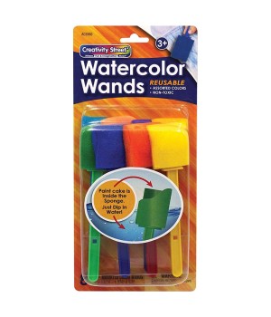 Watercolor Wands with Paint, 8 Assorted Colors, 1-3/8" x 5-1/2", 8 Wands
