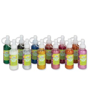 Glitter Glue, Assorted Sparkling, 4 fl. oz., 12 Bottles