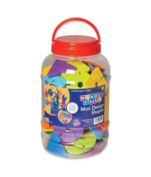 Mini Design Shapes, Assorted Colors & Sizes, 104 Pieces