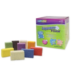 Squishy Foam®, 9 Assorted Colors, 0.35 oz. Per Piece, 36 Pieces