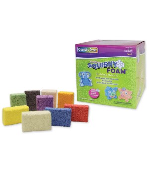 Squishy Foam®, 9 Assorted Colors, 0.35 oz. Per Piece, 36 Pieces