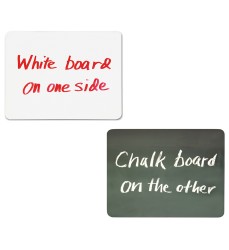 Combo Board, 2-Sided, Chalk/Whiteboard, 9" x 12", 10 Boards