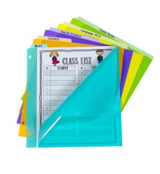 5-Tab Index Dividers with Vertical Tab, Bright Color Assortment, 8-1/2 x 11