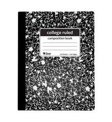 Composition Notebook, 100 Page, College Ruled, Black Marble
