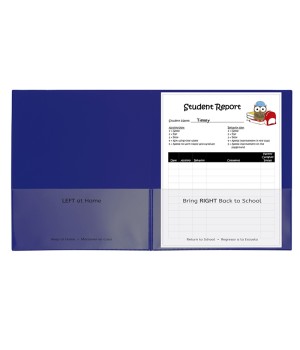 Classroom Connector school-to-home folder, blue, 25/BX