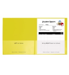 Classroom Connector School-To-Home Folders, Yellow, Box of 25