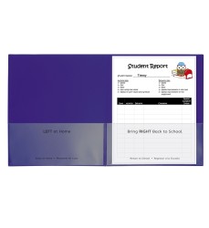 Classroom Connector School-To-Home Folders, Purple, Box of 25