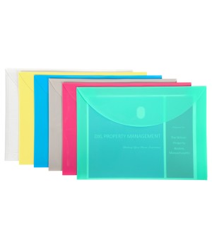 Poly XL Reusable Envelope, Letter Size, Side Load, Assorted, 1 Each