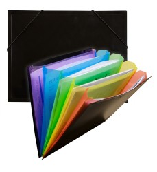 Rainbow Document Sorter, Black/Multicolor