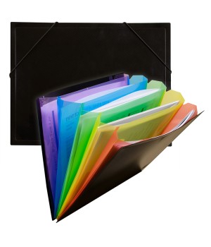 Rainbow Document Sorter, Black/Multicolor