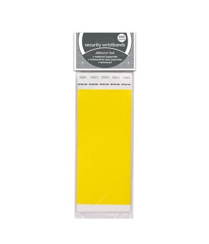DuPont Tyvek® Security Wristbands, Yellow, Pack of 100