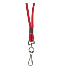 Standard Lanyard with Swivel Hook, Red