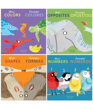 Wild! Concepts Bilingual Board Books, Set of 4