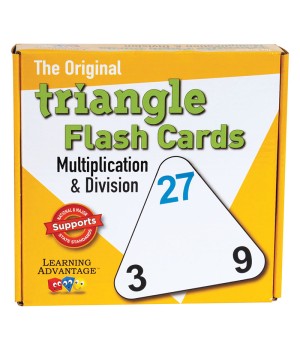 The Original Triangle Flash Cards - Multiplication & Division - Set of 20