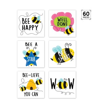 Bees Rewards Stickers, 1-1/2", Pack of 60