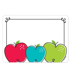 Doodle Apples Labels, 3-1/2" x 2-1/2", Pack of 36