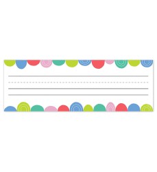 Rainbow Drops Name Plates, 9-1/2" x 3-1/4", Pack of 36
