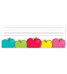 Doodle Apples Name Plates, 9-1/2" x 3-1/4", Pack of 36
