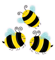 Busy Bees 6" Designer Cut-Outs, Pack of 36