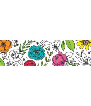 Bright Blooms Doodly Blooms EZ Border, 48 Feet