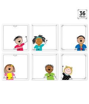 Stick Kids 6" Designer Cut-Outs, Pack of 36