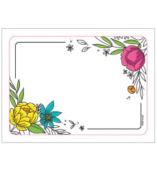 Bright Blooms Doodly Blooms Labels