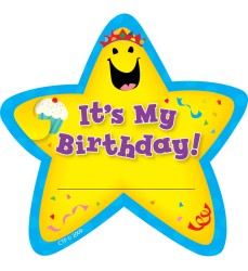 It's My Birthday! Star Badges, Pack of 36