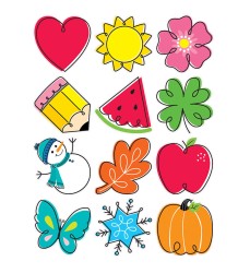 Seasonal Accents 10" Designer Cut-Outs, Pack of 12