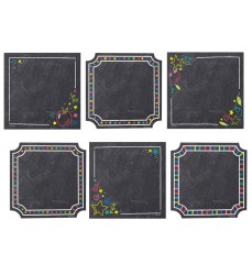 Colorful Chalk Cards 6 Inch Designer Cut-Outs, Pack of 36