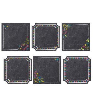 Colorful Chalk Cards 6 Inch Designer Cut-Outs, Pack of 36