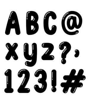 Core Decor Bubble Letters Designer Letters, 216 Pieces