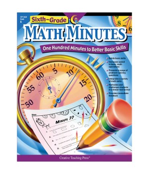 Math Minutes Book, Grade 6