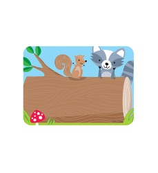 Woodland Friends Name Tag Labels, 36 Per Pack