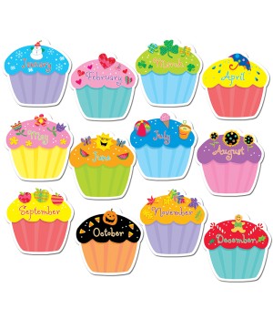 Designer Cut-Outs, Cupcakes, 10"