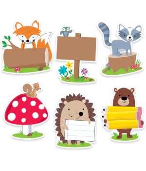 Woodland Friends 6" Designer Cut-Outs, 36/Pack