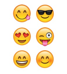 Emoji Fun Hot Spot Stickers, Pack of 880