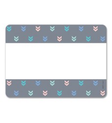 Calm & Cool Colorful Mini Chevrons Name Tag Labels, 36/Pack