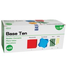 Four Color Plastic Base Ten Set - 121 Pieces
