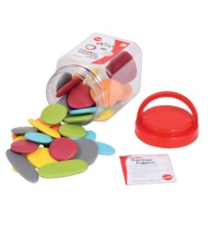 Junior Rainbow Pebbles® - Earth Colors - Mini Jar - Set of 36