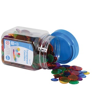 Transparent Counters - Mini Jar - Set of 500