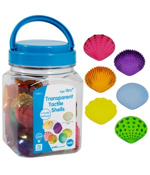 Tactile Shells - Transparent - Mini Jar - Set of 72