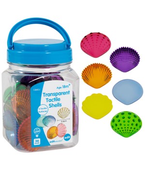 Tactile Shells - Transparent - Mini Jar - Set of 36