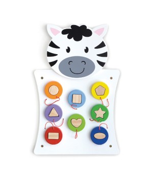 Zebra Activity Wall Panel - Toddler Activity Center