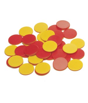 Two-Color Counters - Plastic - Set of 200