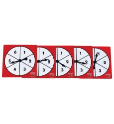 1-6 Number Spinners - Set of 5