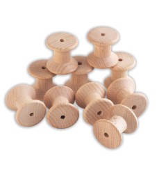 Wooden Spools - Set of 10