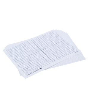 X-Y Axis Dry Erase Grid Boards - Set of 10