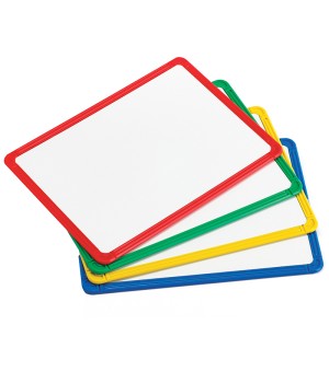 Plastic Framed Metal Whiteboards - Four Colors - Set of 4