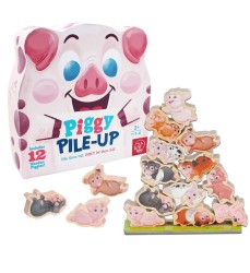 Piggy Pile-Up - Fast-Paced Stacking and Balancing Game - For Ages 3+ - Place All Your Pigs on the Pile to Win